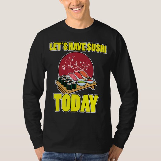 アジア料理すし寿司すしマン刺身日本米 Tシャツ (正面)