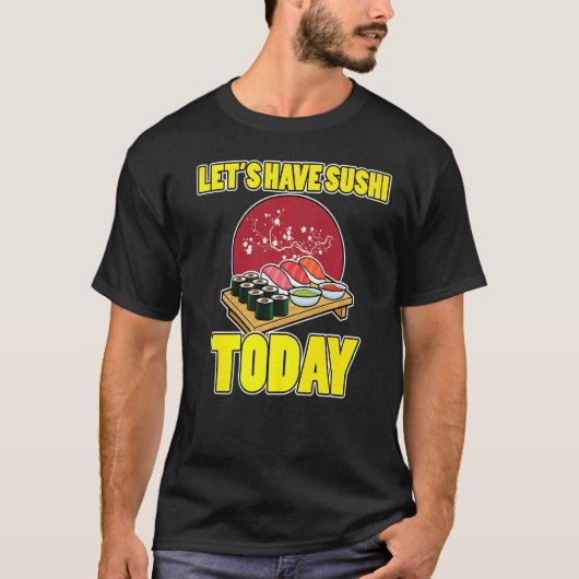 アジア料理すし寿司すしマン刺身日本米 Tシャツ (正面)