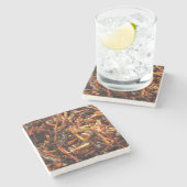 アジア料理のバッタフライ ストーンコースター (横)