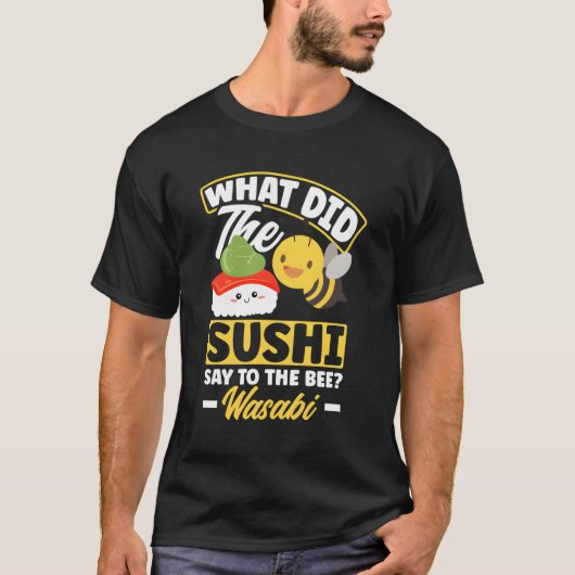 アジア料理寿司わさび Tシャツ (正面)