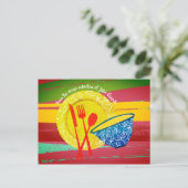 アジア料理料理キーパー料理本レシピカード ポストカード (スタンド正面)