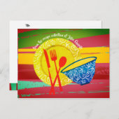 アジア料理料理キーパー料理本レシピカード ポストカード (正面/裏面)