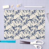 アジア日本の竹花柄ティッシュペーパー 薄葉紙 (クラフト)