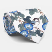 アジア朝顔によっては鳥動物のタイが開花します ネクタイ (ロール)