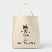 アジア棒の姿のナースのTシャツおよびギフト トートバッグ (正面)