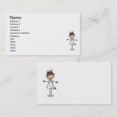 アジア棒の姿のナースのTシャツおよびギフト 名刺 (正面/裏面)