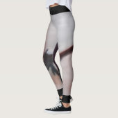 アジア水ブラウンの抽象芸術のダンスのレギンス レギンス (左)