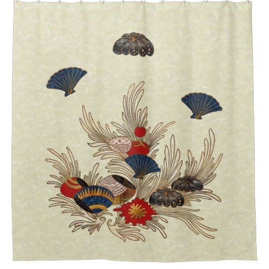 アジア海デコ シャワーカーテン (正面)