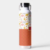 アジア海波、雲の抽象芸術 ウォーターボトル (正面)