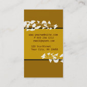 アジア火炎信号のイチョウ 名刺 (裏面)