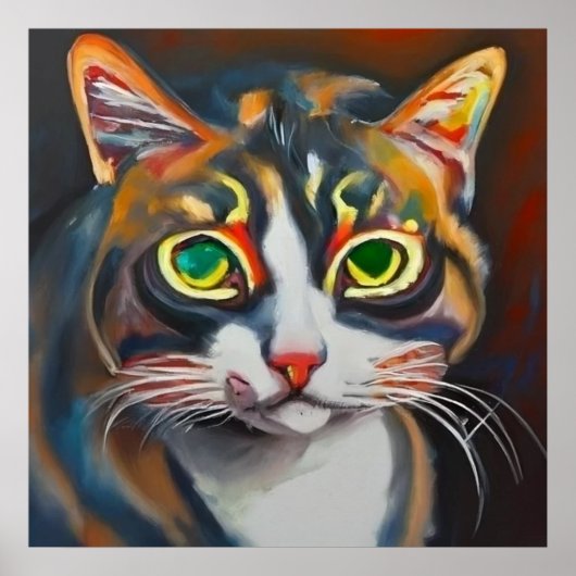 アジア猫 ポスター (正面)