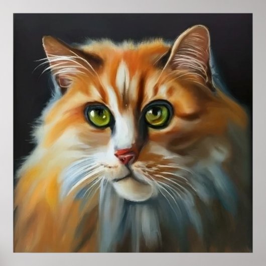 アジア産セミロングヘアキャット ポスター (正面)