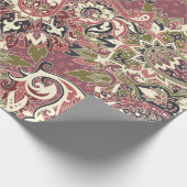 アジア的要素に基づくシームレス伝統的なパターン ラッピングペーパー (角)