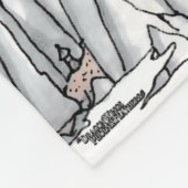 アジア神秘的ドラゴン フリースブランケット (角)