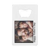 アジア系アメリカ人を好きな父親の日に クレジットカード栓抜き (正面)