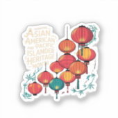 アジア系アメリカ太平洋諸島伝統月 シール (正面)