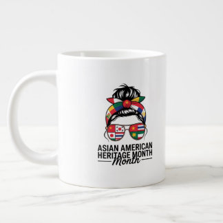 アジア系アメリカ太平洋諸島伝統月 ジャンボコーヒーマグカップ