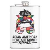 アジア系アメリカ太平洋諸島伝統月 フラスク (正面)