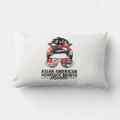 アジア系アメリカ太平洋諸島伝統月 ランバークッション (正面)