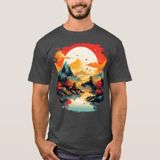 アジア絵画の風景 Tシャツ
