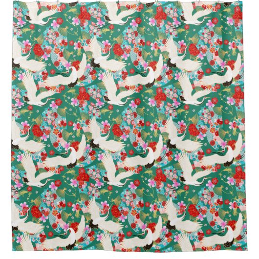 アジア絹シャワーカーテン シャワーカーテン (正面)