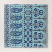 アジア縁どペイズリー:伝統的デザイン。 ジグソーパズル (横)