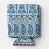 アジア縁どペイズリー:伝統的デザイン。 缶クーラー (裏面)