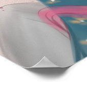 アジア美しいイラストレーションプリントポスター ポスター (角)