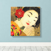 アジア美しい キャンバスプリント (インサイチュ (ウッドフロア))