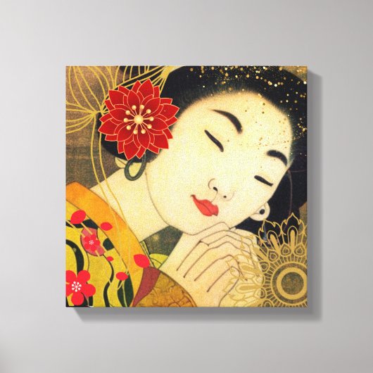 アジア美しい キャンバスプリント (正面)