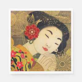 アジア美しい スタンダードランチョンナプキン