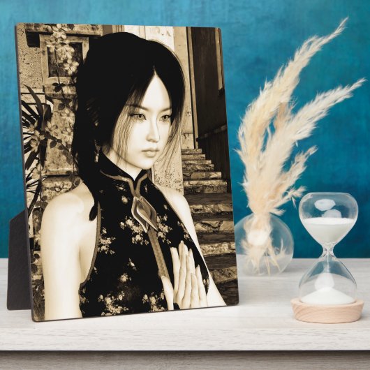 アジア美しい フォトプラーク (側面)