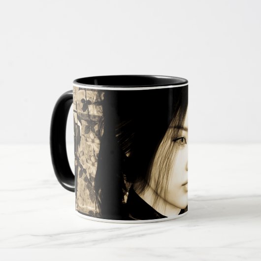 アジア美しい マグカップ (正面左)