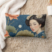 アジア美しい ランバークッション (ブランケット)