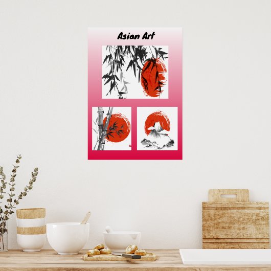 アジア美術 ポスター (キッチン)