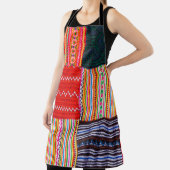 アジア色のパッチワ数々のークキルトスタイル エプロン (インサイチュ)