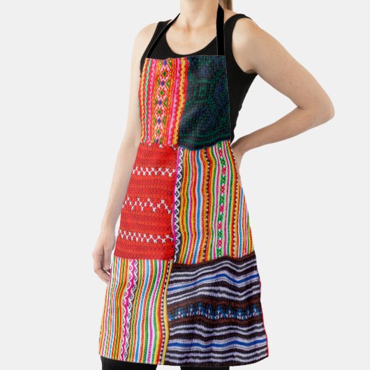 アジア色のパッチワ数々のークキルトスタイル エプロン (インサイチュ)