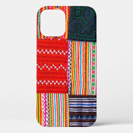 アジア色のパッチワ数々のークキルトスタイル Case-Mate iPhoneケース (裏面)