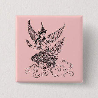 アジア芸術の天使ボタン 缶バッジ