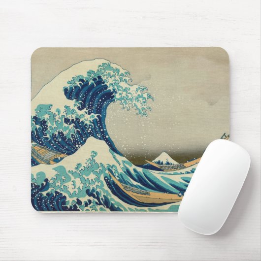 アジア芸術-神奈川を離れた素晴らしい波 マウスパッド (マウス)