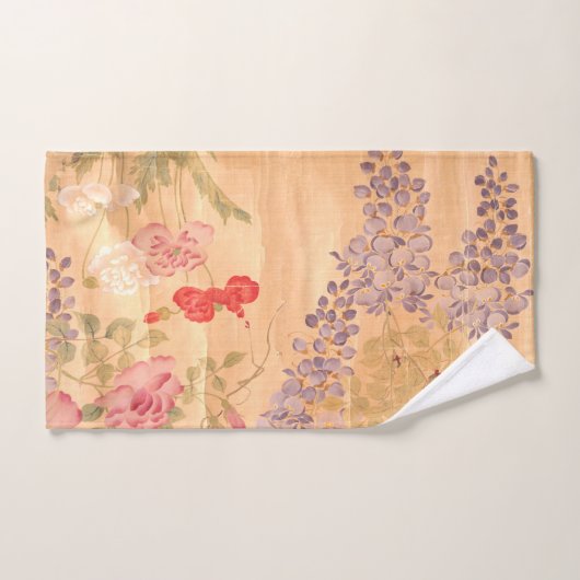 アジア藤のバラの花のBathタオルセット バスタオルセット (ハンドタオル)