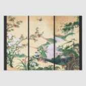 アジア藤の花の鳩の滝のティッシュペーパー 薄葉紙 (正面)