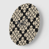 アジア観賞用動機の幾何学模様 ラージ壁時計 (傾斜)