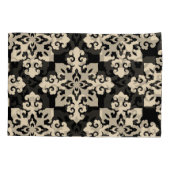 アジア観賞用動機の幾何学模様 枕カバー (裏面)