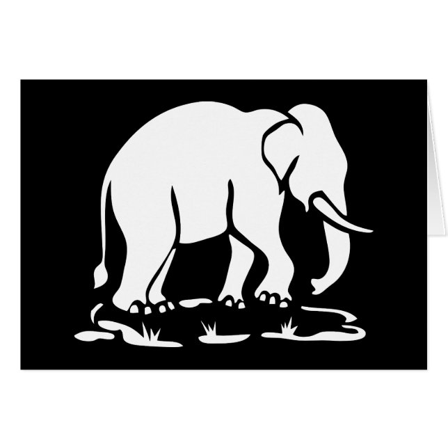 アジア象の前方タイ象トレッキングの標識 (正面横)