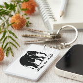 アジア象の前方タイ象トレッキングの標識 キーホルダー (正面右)