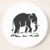 アジア象の前方タイ象トレッキングの標識 コースター (正面)