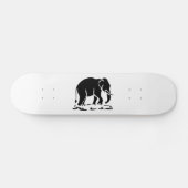 アジア象の前方タイ象トレッキングの標識 スケートボード (横)