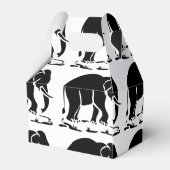 アジア象の前方タイ象トレッキングの標識 フェイバーボックス (裏面サイド)