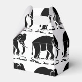 アジア象の前方タイ象トレッキングの標識 フェイバーボックス (正面サイド)